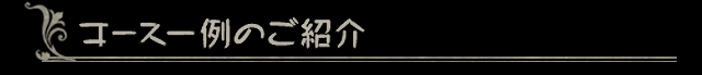 コース一例のご紹介